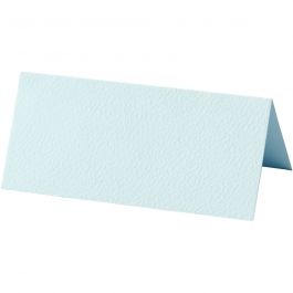 Tischkarten, Größe 9x4 cm, 220 g, Hellblau, 20 Stk/ 1 Pck [HOB-228718]