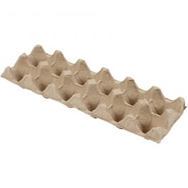 Eierkartons, H 5 cm, L 30,5 cm, B 11 cm, 3 Stk/ 1 Pck [HOB-23308]