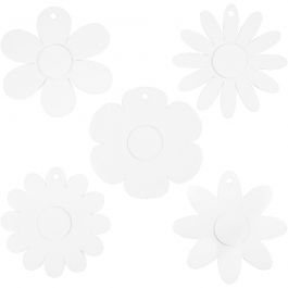 Blumen, D 20 cm, 400 g, Weiß, 5x3 Stk/ 1 Pck [HOB-233130]