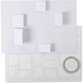 Adventkalender, Größe 30x42 cm, Weiß, 5 Stk/ 1 Pck [HOB-23343]