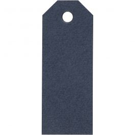 Étiquettes en carton, dim. 3x8 cm, 220 gr, bleu, 20 pièces/ 1 Pq. [HOB-234014]