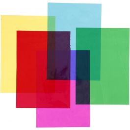 Cellophane, 210x297 mm, ass. de couleurs, 5x20flles/ 1 Pq. [HOB-24000]