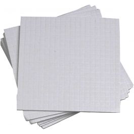 3D-Klebepads, Größe 5x5 mm, Dicke 1 mm, 10x400 Stk/ 1 Pck [HOB-24697]