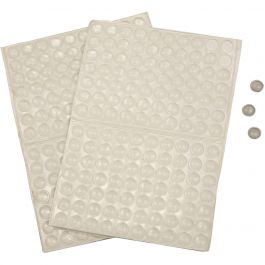Silikonpunkte, H 1,5 mm, D 8 mm, 3x100 Stk/ 1 Pck [HOB-24802]