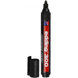 Marqueur Edding 300, trait 1,5-3 mm, noir, 1 pièce [HOB-25020]