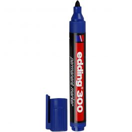 Marqueur Edding 300, trait 1,5-3 mm, bleu, 1 pièce [HOB-25023]