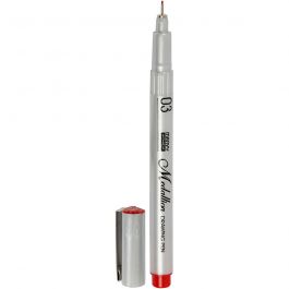 Fine-liner Medallion, trait 0,3 mm, rouge, 1 pièce [HOB-25051]