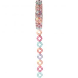 Ruban adhésif Washi Tape dentelle, L : 10 mm, 5 m/ 1 rouleau [HOB-25266]