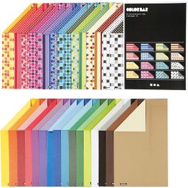 Papier Cartonné Color Bar, A4, feuille 210x297 mm, 250 gr, ass. de couleurs, 32x10 flles/ 1 Pq. [HOB-25467]