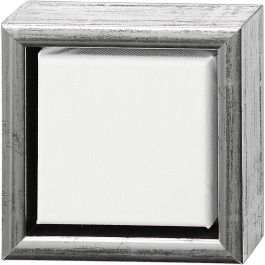 Entoile avec Cadre en Bois, dim. 10x10 cm, 360 gr, blanc, 6 pièces/ 1 Pq. [HOB-25750]