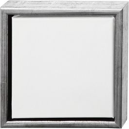 Entoile avec Cadre en Bois, dim. 20x20 cm, 360 gr, blanc, 6 pièces/ 1 Pq. [HOB-25752]