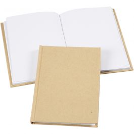 Carnet de notes, A6, ép. 8 mm, 80 gr, brun, 1 pièce [HOB-26368]