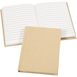 Cahier de notes, A6, feuille 105x148 mm, 60 gr, brun, 1 pièce [HOB-264570]