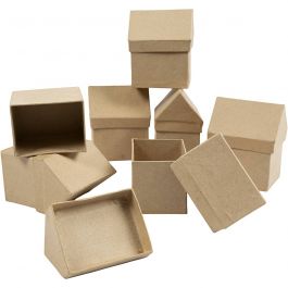 Schachteln in Hausform, H 10,5 cm, Größe 6x8,5 cm, 5x4 Stk/ 1 Pck [HOB-26468]