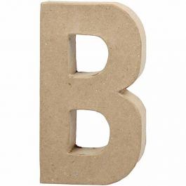 Buchstaben, B, H 20,5 cm, B 11,5 cm, Dicke 2,5 cm, 1 Stk [HOB-26601]