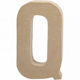 Buchstaben, Q, H 20,3 cm, B 11,5 cm, Dicke 2,5 cm, 1 Stk [HOB-26616]