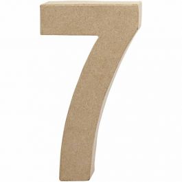 Zahl, 7, H 20,2 cm, B 11 cm, Dicke 2,5 cm, 1 Stk [HOB-26635]