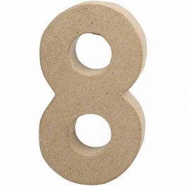 Zahl, 8, H 20,2 cm, B 11 cm, Dicke 2,5 cm, 1 Stk [HOB-26636]