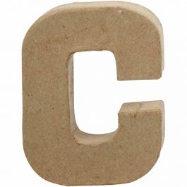 Lettre, C, H : 10 cm, L : 7,5 cm, ép. 1,7 cm, 1 pièce [HOB-26641]