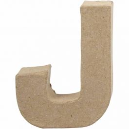 Lettre, J, H : 10 cm, L : 8 cm, ép. 1,7 cm, 1 pièce [HOB-26648]