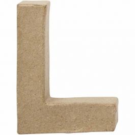 Lettre, L, H : 10 cm, L : 7,5 cm, ép. 1,7 cm, 1 pièce [HOB-26650]