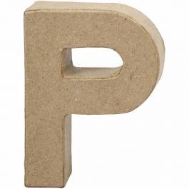 Lettre, P, H : 10 cm, L : 7,7 cm, ép. 1,7 cm, 1 pièce [HOB-26654]