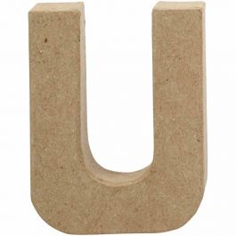 Lettre, U, H : 10 cm, L : 8 cm, ép. 1,7 cm, 1 pièce [HOB-26659]
