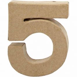 Chiffre, 5, H : 10 cm, L : 8,5 cm, ép. 1,7 cm, 1 pièce [HOB-26672]
