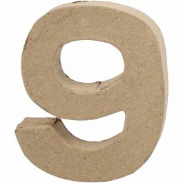 Chiffre, 9, H : 10 cm, L : 8,5 cm, ép. 1,7 cm, 1 pièce [HOB-26676]