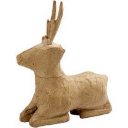 Renne, couché, h: 18 cm, 1pièce [HOB-26679]