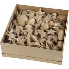 Décorations de Noël , d 8 cm, 80 pièces/ 1 Pq. [HOB-26788]