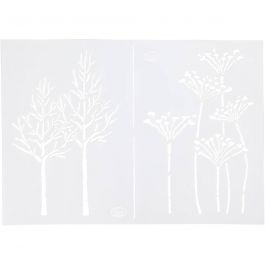 Pochoir, automne, A4, feuille 210x297 mm, 1 pièce [HOB-26981]
