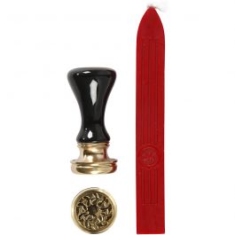 Kit à cacheter, d 17 mm, rouge, 1 set [HOB-270281]