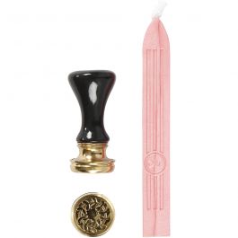 Kit à cacheter, d 17 mm, rose clair, 1 set [HOB-270286]