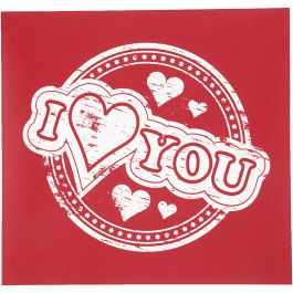 Pochoirs, I love you, feuille 20x22 cm, 1 flles [HOB-27061]