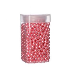 Perles 8 mm rose clair 220 grs. [IFS-27085]