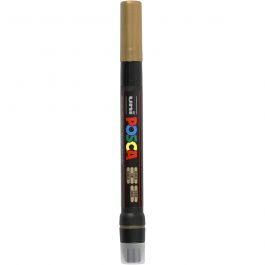 Posca Marker , Nr. PCF350, Strichstärke 1-10 mm, Pinsel, Gold, 1 Stk [HOB-271810]