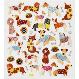 Sticker, Hunde, Blatt 15x16,5 cm, 1 Bl. [HOB-27198]