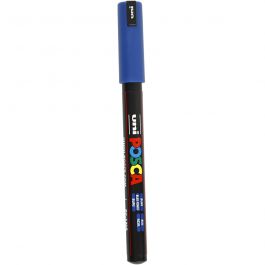 Feutre Posca, dim. PC-1MR, trait 0,7 mm, extra fin, bleu, 1 pièce [HOB-272041]