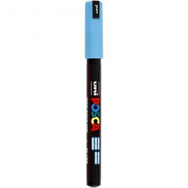 Feutre Posca, dim. PC-1MR, trait 0,7 mm, extra fin, bleu clair, 1 pièce [HOB-272057]