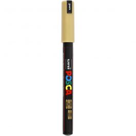 Feutre Posca, dim. PC-1MR, trait 0,7 mm, extra fin, or, 1 pièce [HOB-272810]