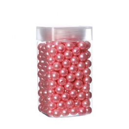 Perles 12 mm rose clair 220 grs. [IFS-27285]