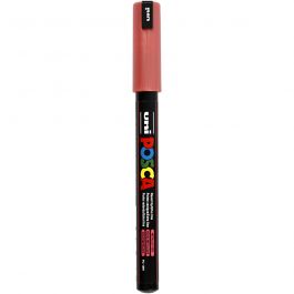 Feutre Posca, dim. PC-1MR, trait 0,7 mm, extra fin, rouge métallique, 1 pièce [HOB-272860]