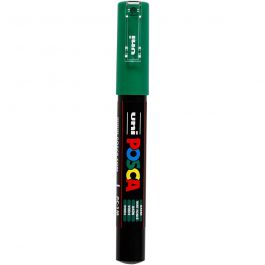 Feutre Posca, dim. PC-1M, trait 0,7 mm, extra fin, vert, 1 pièce [HOB-273036]