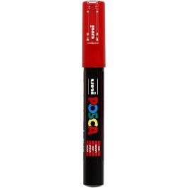 Feutre Posca, dim. PC-1M, trait 0,7 mm, extra fin, rouge, 1 pièce [HOB-273040]