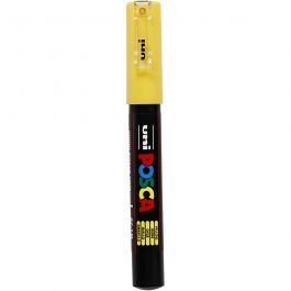 Feutre Posca, dim. PC-1M, trait 0,7 mm, extra fin, jaune, 1 pièce [HOB-273044]