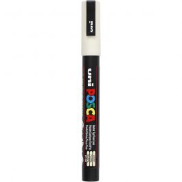 Feutre Posca, dim. PC-3M, trait 0,9-1,3 mm, fin, ivoire, 1 pièce [HOB-274019]