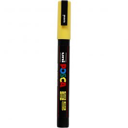 Feutre Posca, dim. PC-3M, trait 0,9-1,3 mm, jaune, 1 pièce [HOB-274044]