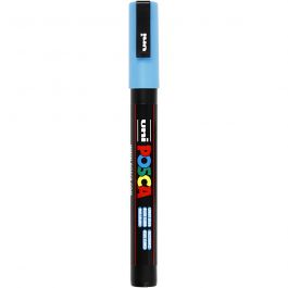 Feutre Posca, dim. PC-3M, trait 0,9-1,3 mm, fin, bleu clair, 1 pièce [HOB-274057]