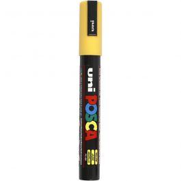 Feutre Posca, dim. PC-5M, trait 2,5 mm, moyen, jaune, 1 pièce [HOB-276044]